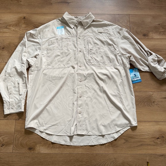 Reel Legends Other - Reel Legends Saltwater II Performance Fishing Shirt XXL NWT‎ Beige Khaki